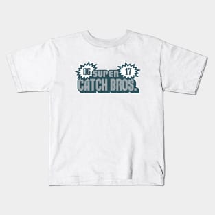 Super Catch Bros, PHI - White Kids T-Shirt